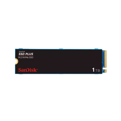 Disco Duro Interno SSD SanDisk Plus 1TB NVMe M.2 2280 PCIe 3.0 x4