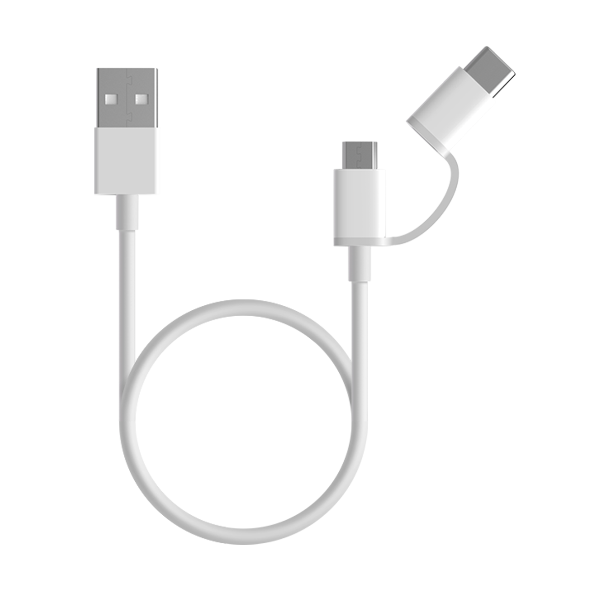 Cable 2 en 1 USB-Micro USB a tipo C Xiaomi 30CM