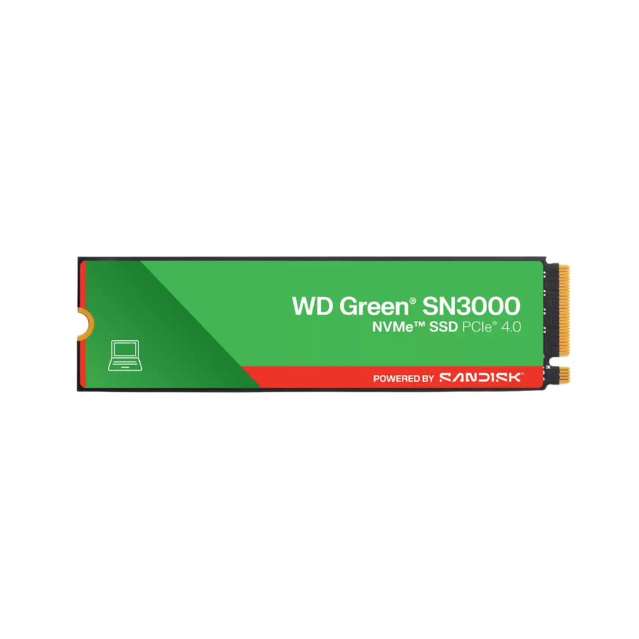 Disco Duro Interno SSD WD Green SN3000 1TB NVMe M.2 2280 PCIe 4.0 x4
