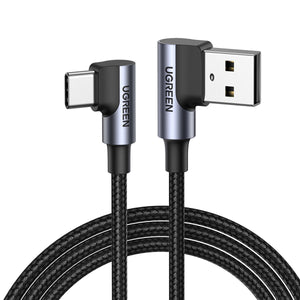 UGREEN Cable USB-C en ángulo a USB 2.0 A
