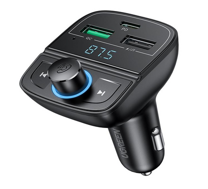 UGREEN Transmisor FM Bluetooth para Auto USB-C Carga Rápida