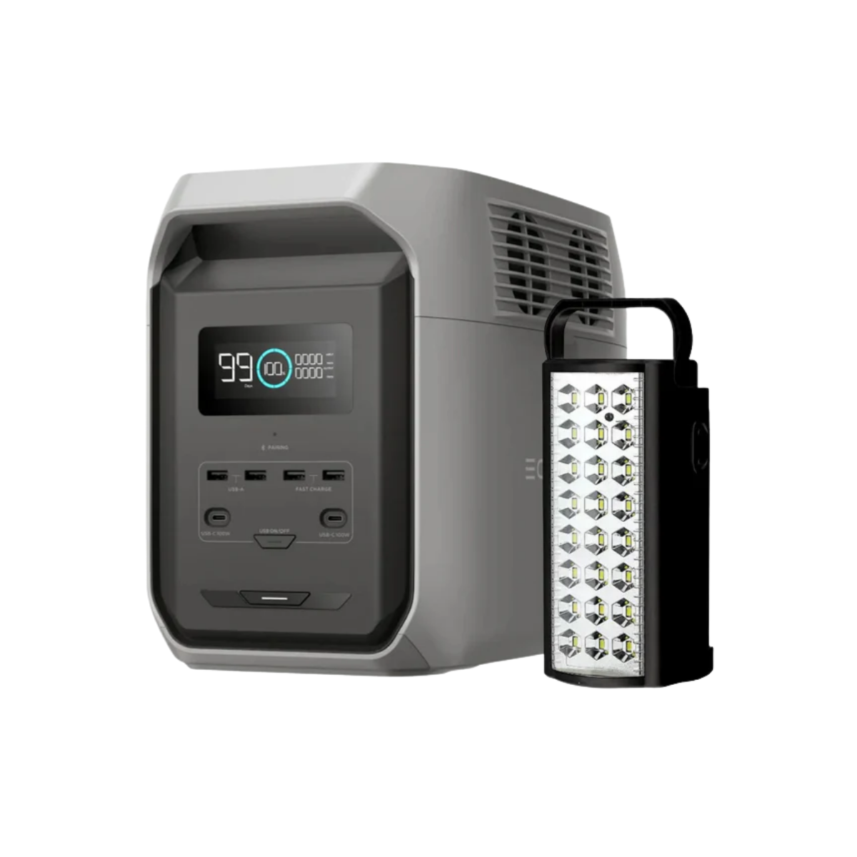 EcoFlow Delta 3 1500 + Luz Emergencia