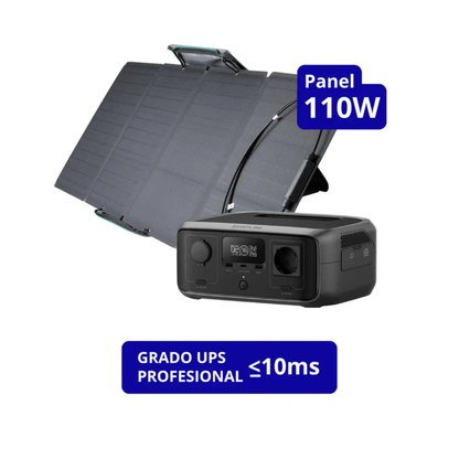 EcoFlow Generador River 3 245Wh + Panel Solar 110W