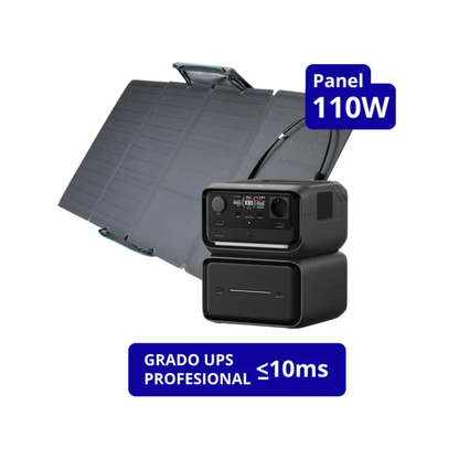 EcoFlow Generador River 3 Max Plus + Panel Solar 110W