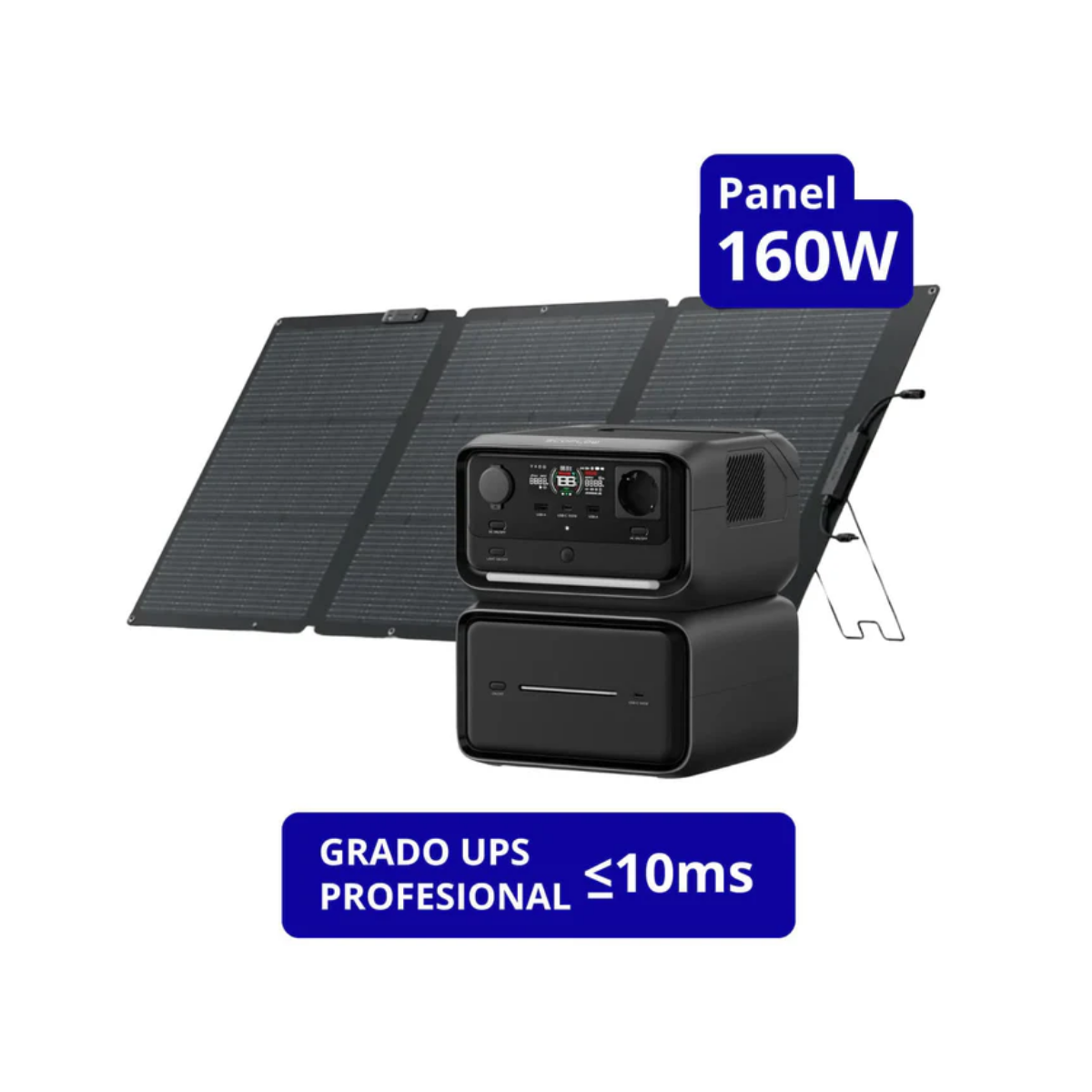 EcoFlow Generador River 3 Max Plus + Panel Solar 160W