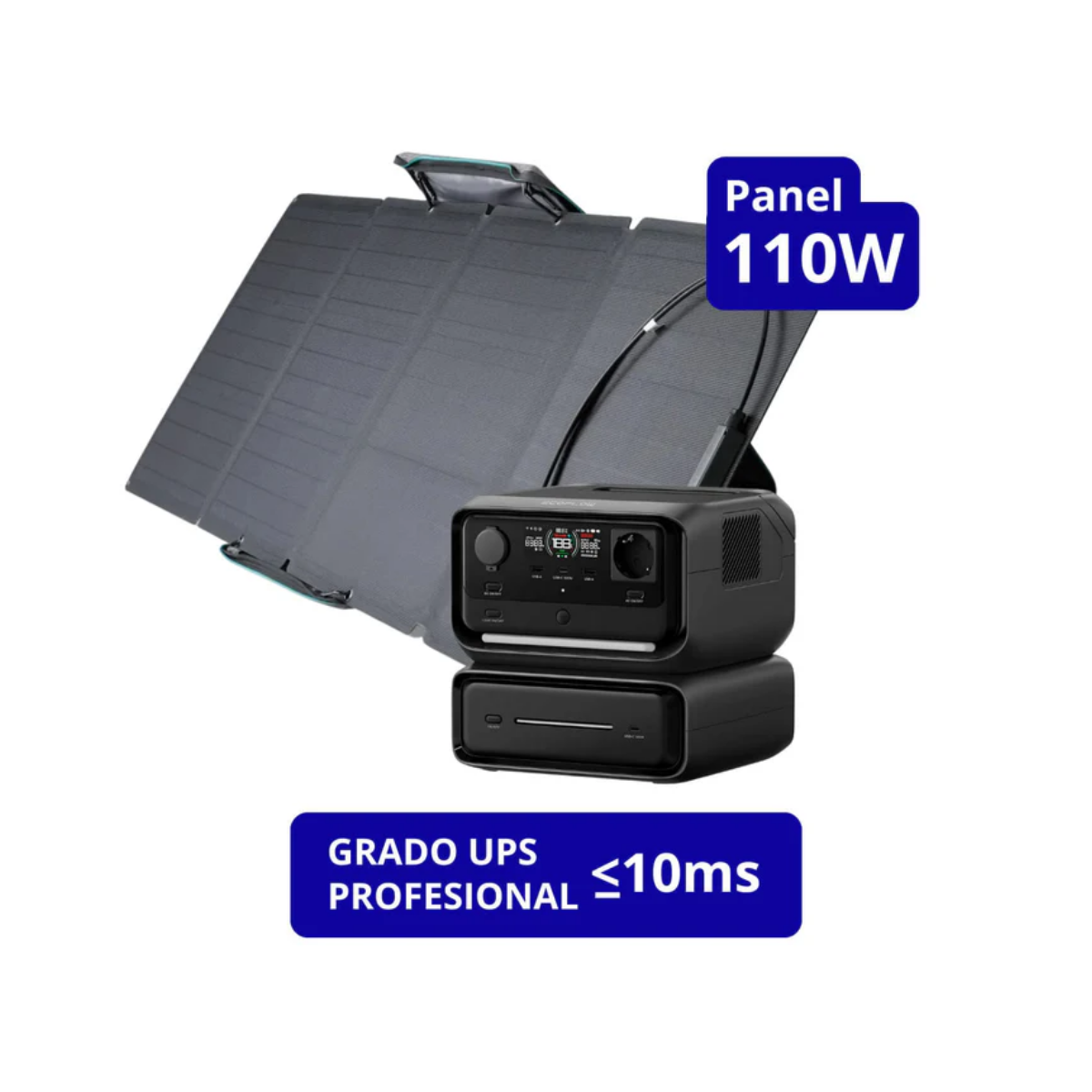 EcoFlow Generador River 3 Max + Panel Solar 110W