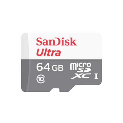 MicroSDHC Sandisk Ultra 64GB c/adaptador MicroSDXC