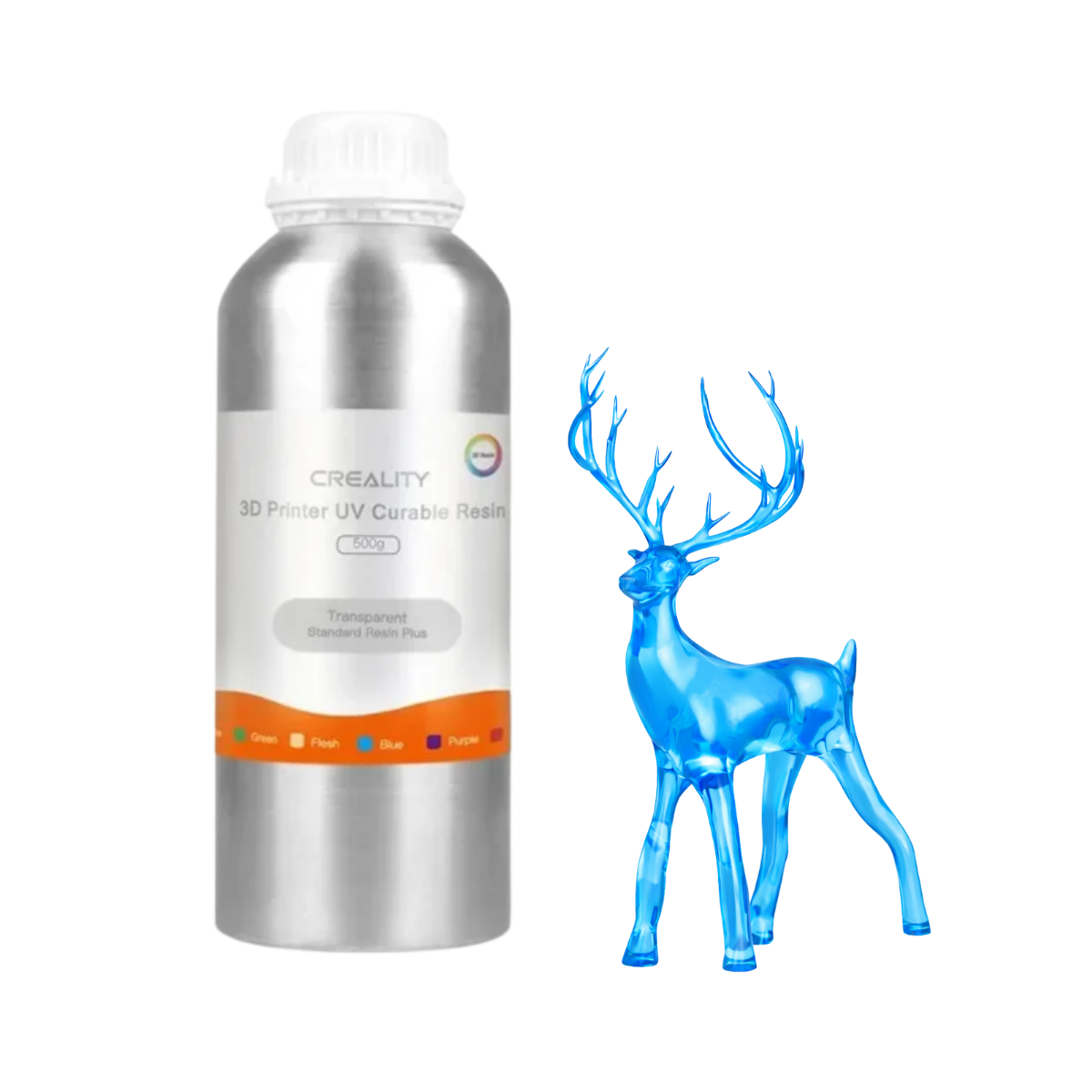 Resina Estándar Plus LCD 500g Transparente Azul