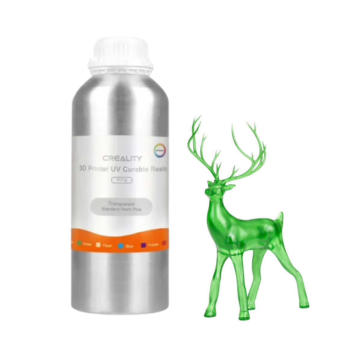 Resina Estándar Plus LCD 500g Transparente Verde