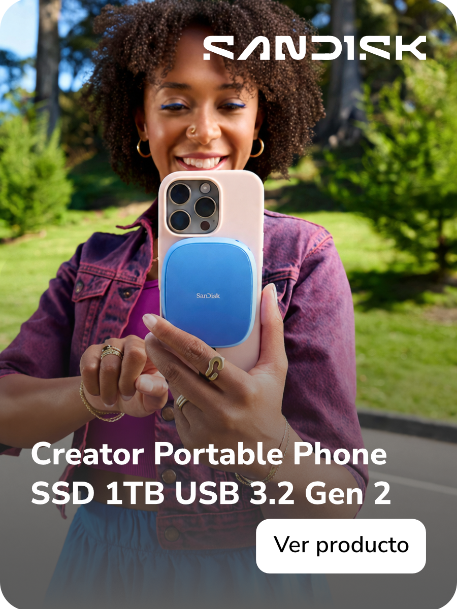 SanDisk Creator Portable Phone SSD 1TB USB 3.2 Gen 2