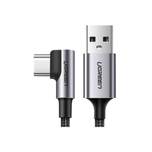 UGREEN Cable USB-C en ángulo a USB 2.0 A trenzado 2m