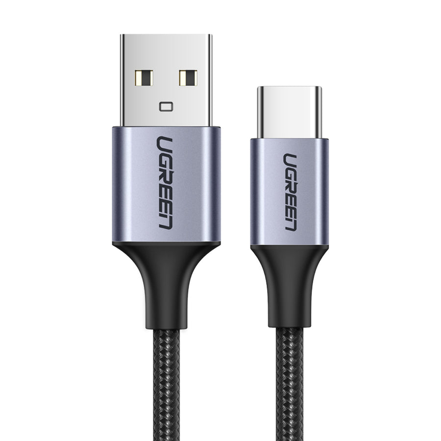 UGREEN Cable USB-C a USB 2.0 A trenzado 1m Negro