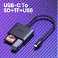 UGREEN Lector de tarjetas multifunción USB-C SD/TF+USB