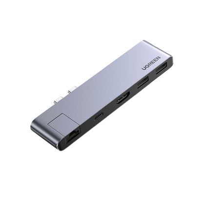 UGREEN Adaptador Hub para Macbook USB-C y A + HDMI + USB-C
