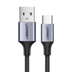 UGREEN Cable USB-C a USB 2.0 A trenzado 3m Gris