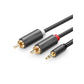 UGREEN Cable de audio de 3,5 mm a 2 RCA 1,5m