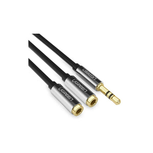 UGREEN Cable splitter de audio de 3.5 a 3.5mm + 3.5mm 20 cm