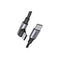 UGREEN Cable USB-C 2.0 a USB-C 2.0 Ángulo 5A Trenzado 3m