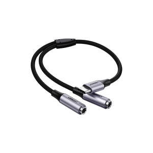 UGREEN Cable splitter de audio USB-C a 3.5mm + 3.5mm 20 cm