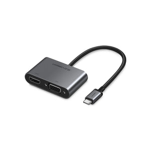 UGREEN Adaptador USB-C a HDMI+VGA con PD
