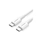 UGREEN Cable USB-C 2.0 a USB-C 2.0 2m Blanco